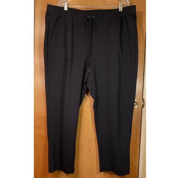 Charter Club Cambridge Slim Black Pants - Picture 1 of 3